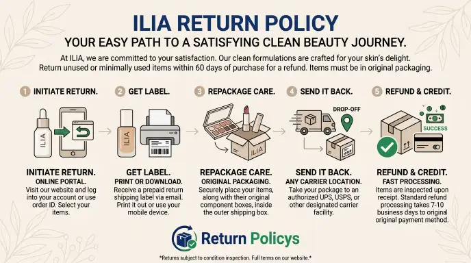 ILIA Return Policy