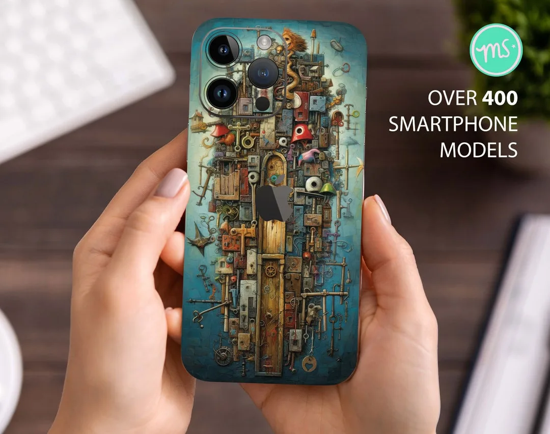 applied vinyl skin on smartphone
