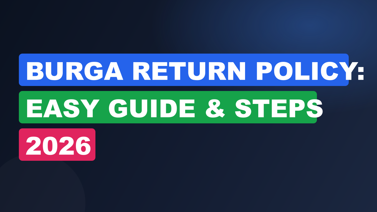 Burga Return Policy: Easy Guide & Steps 2026