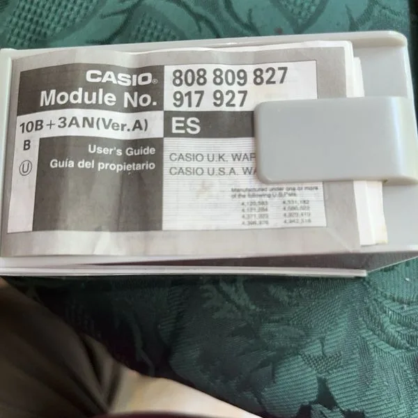 Casio watch with receipt