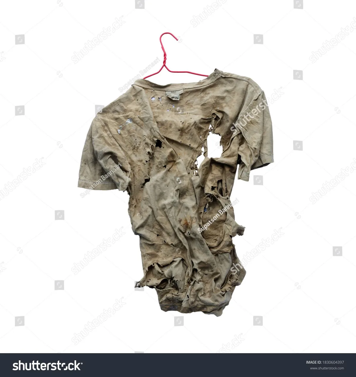 damaged children's clothing