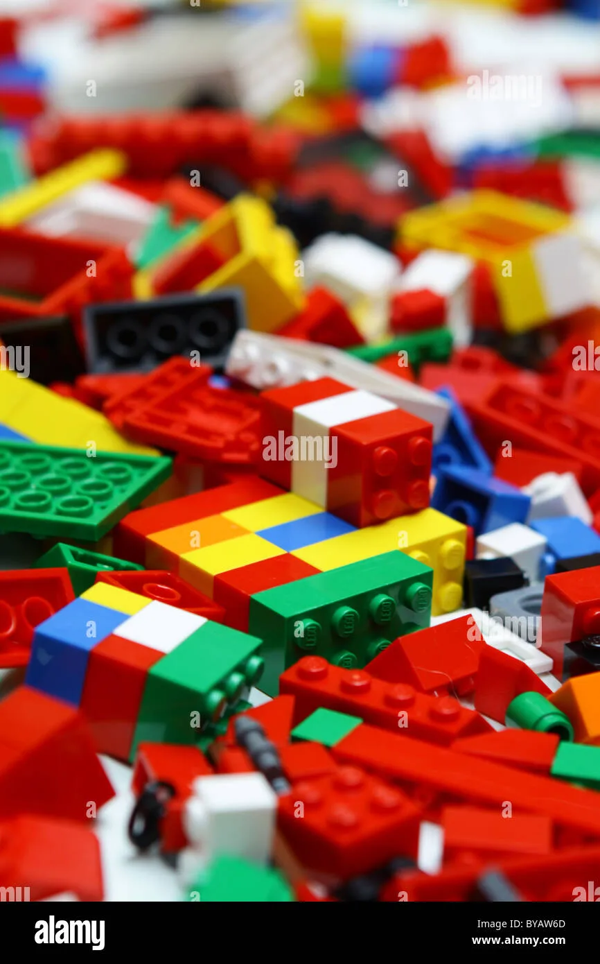 LEGO set opened