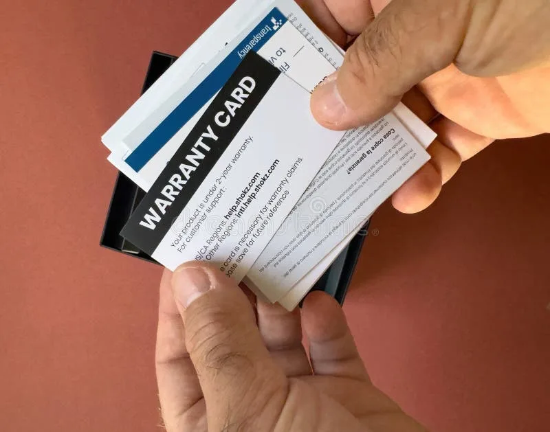 lifetime warranty card