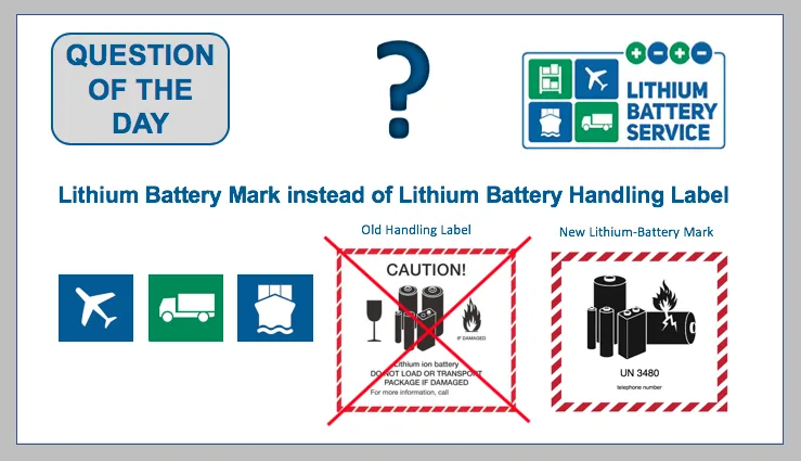 lithium battery hazardous shipping label