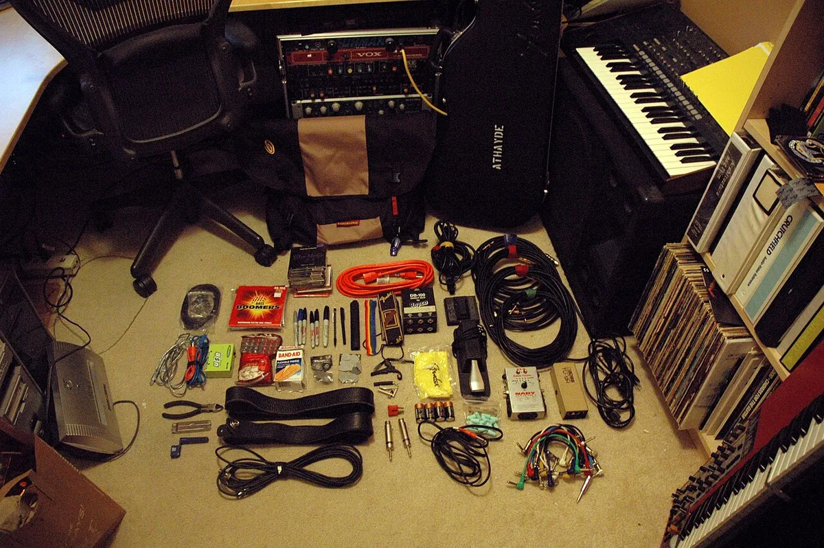 opened electronics box