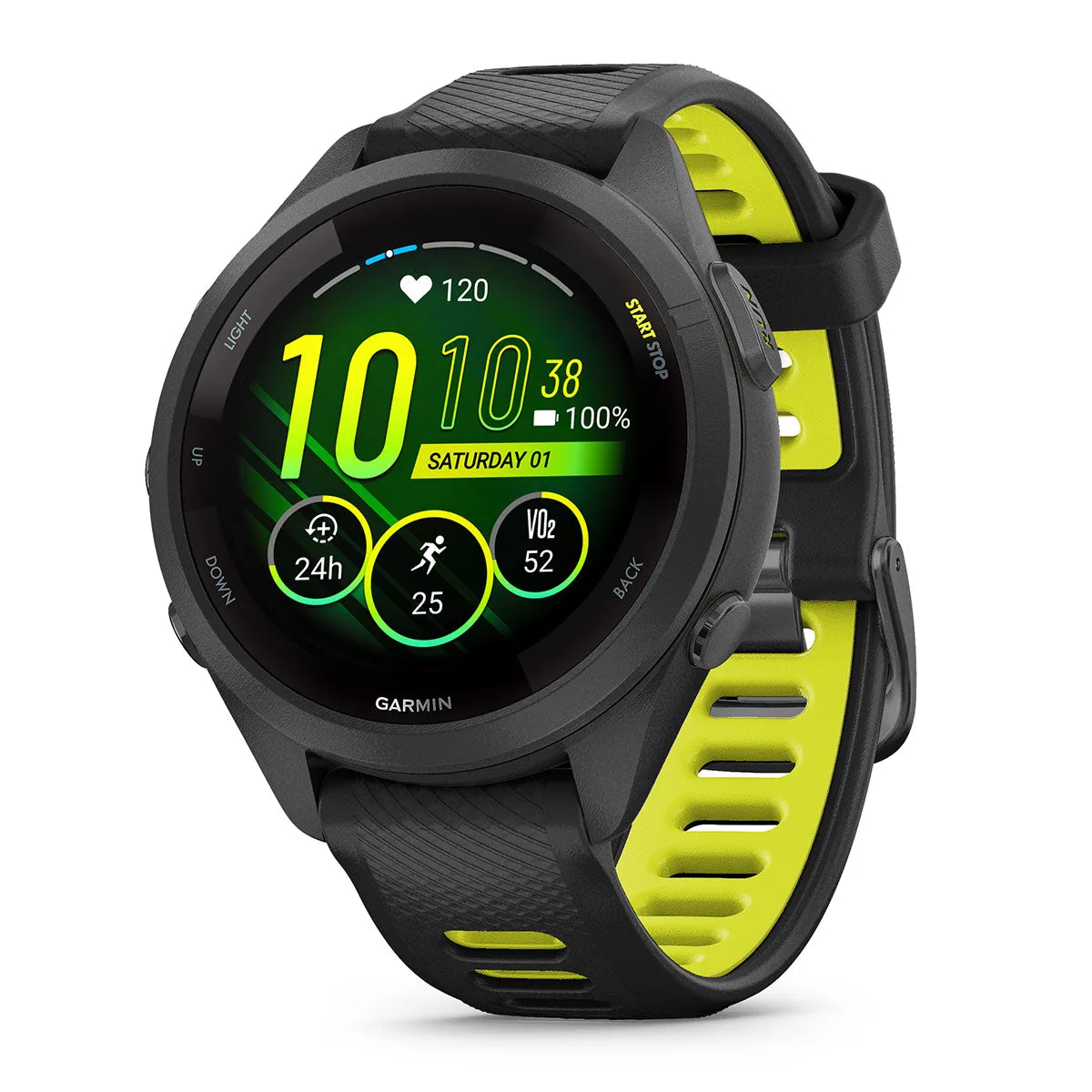 opened Garmin device