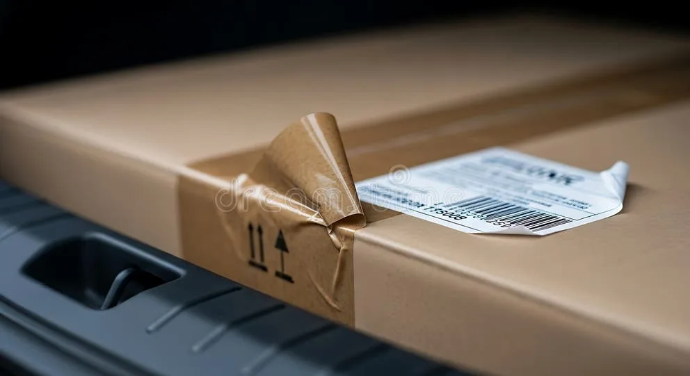 package with shipping label