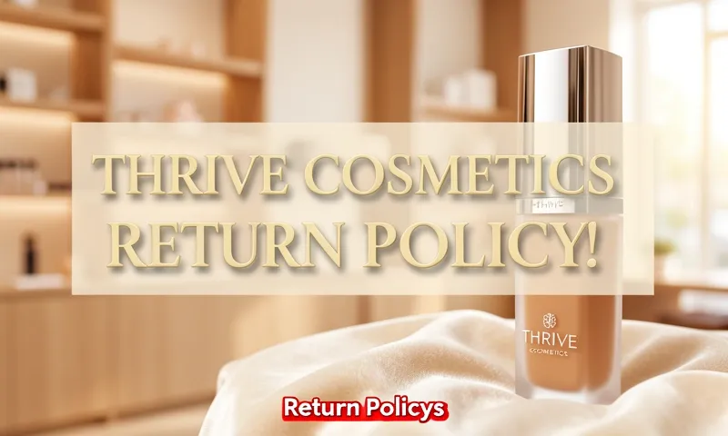 thrive cosmetics return policy