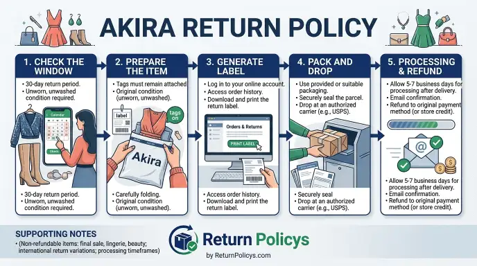 Akira Return Policy