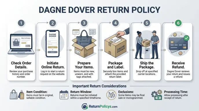 Dagne Dover Return Policy