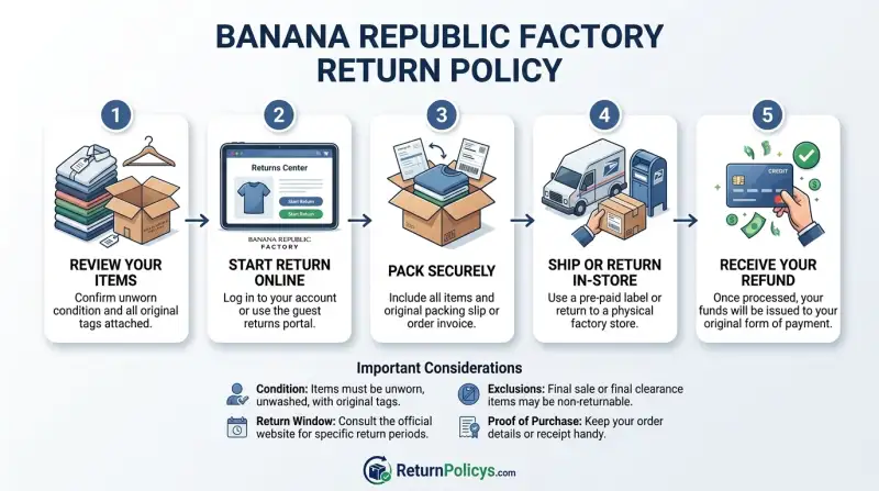 Banana Republic Factory Return Policy