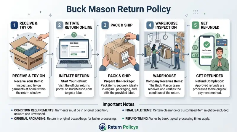 Buck Mason Return Policy