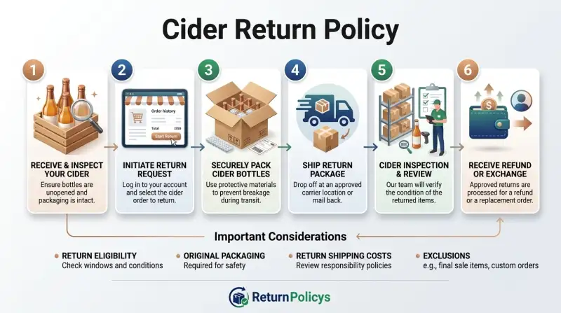 Cider Return Policy