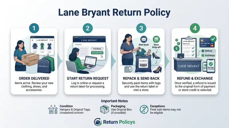 Lane Bryant Return Policy