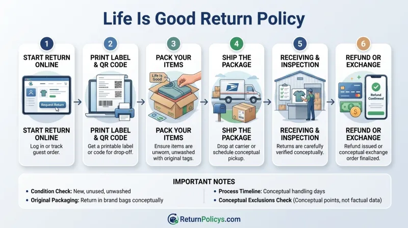 Life Is Good Return Policy