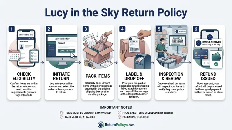 Lucy in the Sky Return Policy