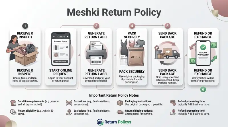 Meshki Return Policy