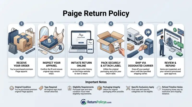 Paige Return Policy