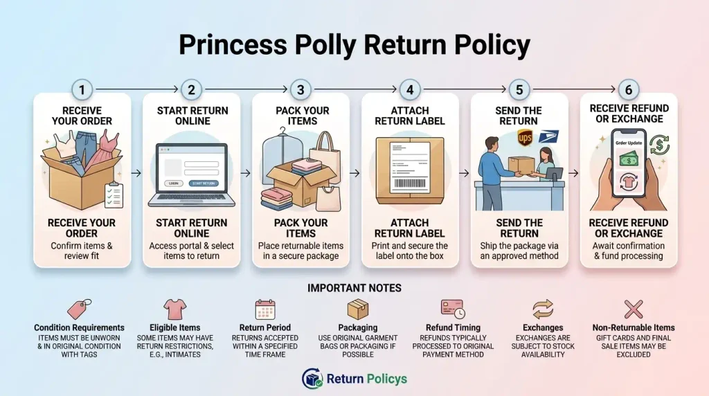 Princess Polly Return Policy