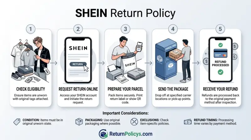 SHEIN Return Policy