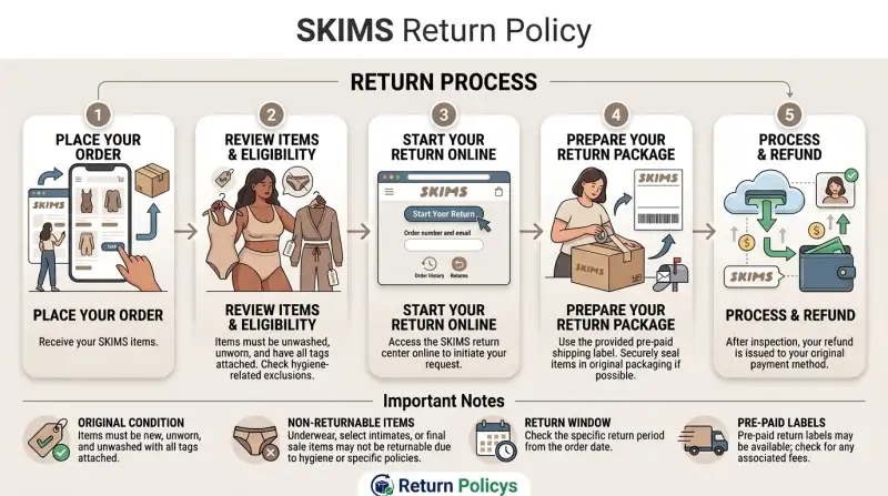 SKIMS Return Policy