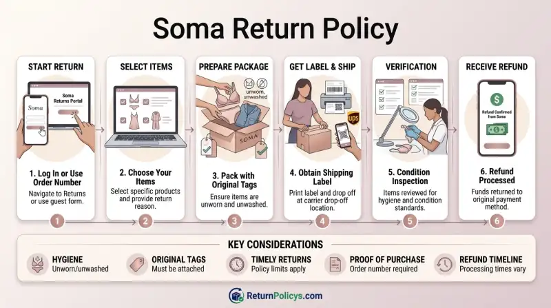 Soma Return Policy