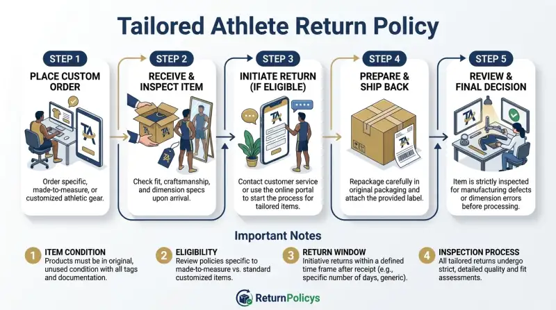 Tailored Athlete Return Policy