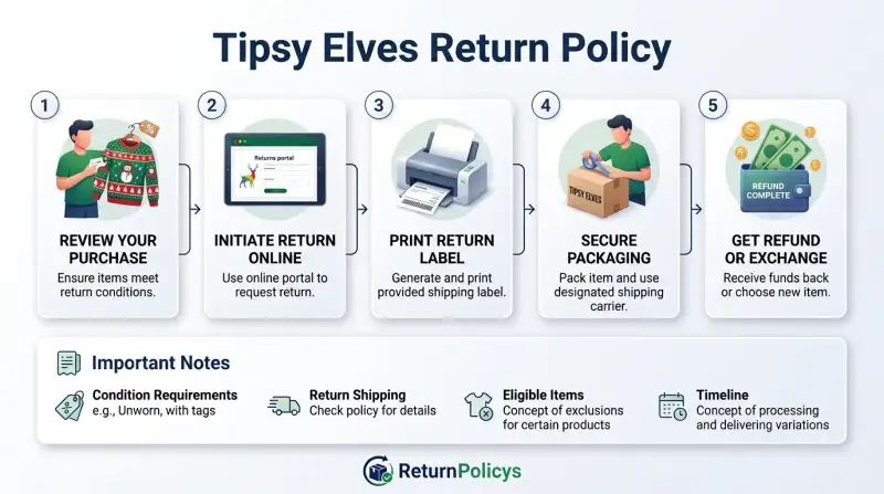 Tipsy Elves Return Policy