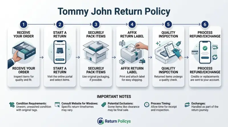 Tommy John Return Policy