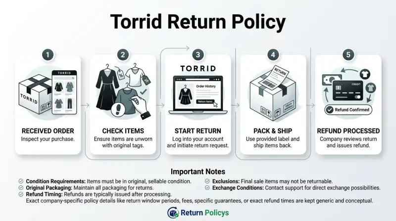 Torrid Return Policy