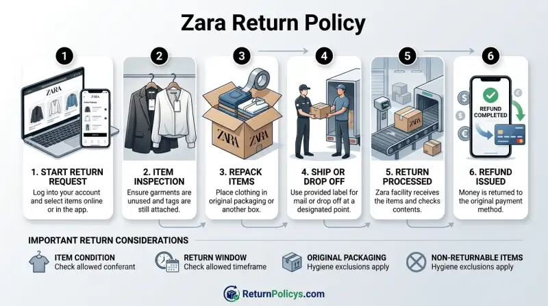 Zara Return Policy
